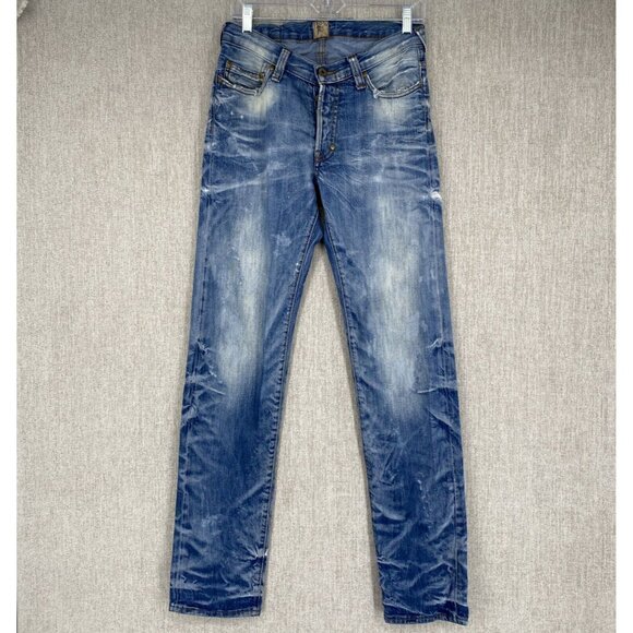 PRSP Jeans 30X33 Denim Slim Straight Rambler Cotton Portugual Button Fly - Picture 1 of 16